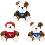 TH80076 6" Baxter Bulldog Plush with Custom Imprint
